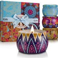 Scented Candles Gift Set,Scented Candles,Candles,Essential Oil Candles Gifts for Women,Soy Wax Candle Stress Relief Aromatherapy Candel for Home,Bath and Body Works Fragrance Candles Da