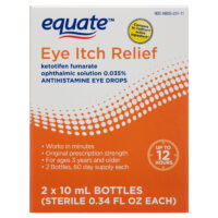 Equate Eye Itch Relief, 2 Count, 0.34 fl oz