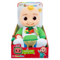 CoComelon Snack Time JJ Plush Doll - Features JJ Doll with Red Apple Plush - Plays Sounds, Phrases, and Clips of 'Yes Yes Vegetables Song'