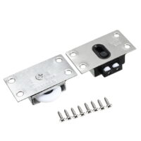 26mm Dia Single Wheel Furniture Cabinet Wardrobe Sliding Door Pulley 4pcs