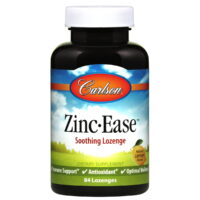 Carlson Labs - Zinc-Ease Sooting Lozenge Natural Lemon Flavor 10 mg. - 84 Lozenges