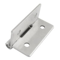 Unique Bargains Metal Cabinet Door Spring Loaded Self Opening Hinges Silver Tone