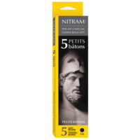 Nitram Beaux Arts Fusains Extra Soft Charcoal, Petit
