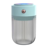MOUIND Portable Mini Humidifier, 250ML Small Cool Mist Humidifier with Night Light, USB Personal Desktop Humidifiers for Baby Bedroom Travel Office