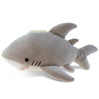 DolliBu Gray Shark Plush Huggie Bank - 9 inches