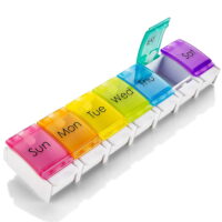 MEDca 7 Day Pill Organizer with Push Button Assisted Open by MEDca