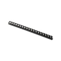 Plastic Comb Bindings 5/8" Diameter, 120 Sheet Capacity, Black, 25 Combs/Pack