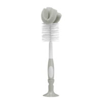 Dr. Brown's Baby Bottle Cleaning Brush with Sponge and Scrubber - Gray