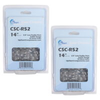 2-Pack 14-Inch Chainsaw Chain Replacement for Lynxx 63287 - (14', 3/8', .043', 52 Drive Links)