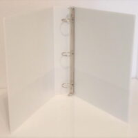 White Vinyl 3-Ring Regular Binder for 8.5' x 11' Sheets, 1-1/2' Capacity, Wilson-Jones Brand (362-34W) - One Binder
