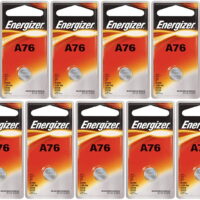 Energizer A76 LR44 1.55V Button Cell Alkaline Batteries (Individually Packaged Each with Retail Hanging Tab) x 13