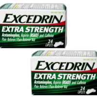 2 Pack- Excedrin Pain Relief Caplets, Extra Strength 24 Each