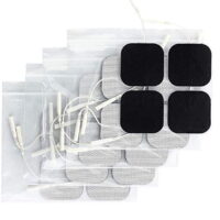 Ponyta 40Pcs TENS Unit Pads 2x2 Reusable Replacement Electrode Patches for Women Men