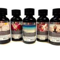 Hosley Set of 5 Assorted Fragrance Warming Oils 55ml Each-Japanese Cherry Blossom, Exotic Sandalwood, Linen, Ocean Breeze, Unwind