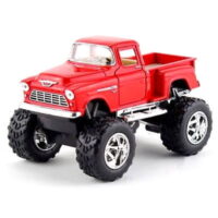 Kinsmart Off Road Big Foot Monster 1955 Chevy Stepside PickUp Truck 1:32 RED!4X4