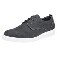 BRUNO MARC Men’s Lace-up Fashion Sneakers Casual Canvas Shoes GEO-2 GREY Size 10.5
