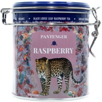 Pantenger Raspberry & Hibiscus Black Tea Loose Leaf. 3.5 Oz (Makes 50 Teacups). USDA Organic. Black Tea, Raspberry, Hibiscus, Rosehip, Raisins and Currants Blend