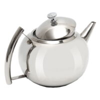 1L/1.5L/2L Polished Stainless Steel Teapot Tea Pot Coffee With Tea Leaf Filter Infuser