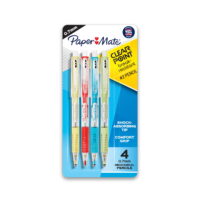 Paper Mate Clearpoint Mechanical Pencils, HB #2 (0.7 mm), Assorted Barrels, 4 Count