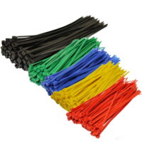 Wideskall 1000 Pieces Assorted Color Nylon 18 lbs Cable Zip Ties Self Locking