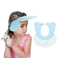 Baby Shower Cap,Adjustable Baby Shampoo Bath Visor Silicone Water Guard Hats for Kids