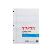 Tru Red(tm) College Ruled Filler Paper, 8 X 10.5, White, 120 Sheets/Pack (Other)