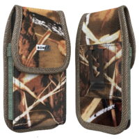 Belt Case Designed for iPhone 13 Pro, 13, 12 Pro, 12, iPhone 11, XR Cell Phone Holsters with Belt Clip Belt Loops Rugged Nylon Phone Pouch Belt Holder Fits iPhone with Other Case on Camo