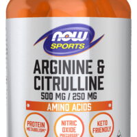 NOW Sports Nutrition, Arginine & Citrulline 500 mg/ 250 mg, Amino Acids, 120 Veg Capsules
