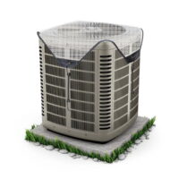 Central Air Conditioner Covers Set for Outside Units 31 x 31 - Top Universal mesh and Winter Waterproof Outdoor AC Defender Set (31' x 31') 80*80CM