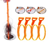 GEN Snakes Hair Clog Remover Hair Drain Cleaning Tool  (4 pcs)