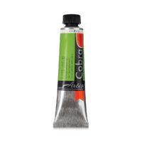 Cobra Water Mixable Oil Colour 40ml, Permanent Green Light