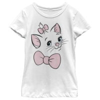 Girl's Aristocats Marie Face  Graphic Tee White X Small