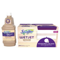 Swiffer WetJet Wood Mop Solution Refill and 20 Ct Wood Mop Pads
