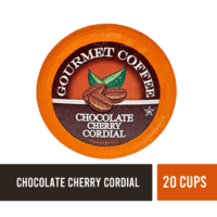 Chocolate Cherry Cordial Coffee, 20 Single Serve Cups