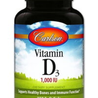 Carlson Vitamin D3 Softgels, 1000 IU, 250 Ct