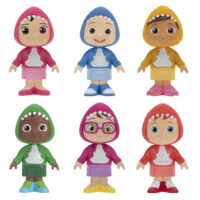 CoComelon Official Family & Friends 3' Figure Shark Theme 6 PK