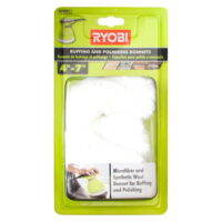 Ryobi A38BB11 4 - 7 in. Microfiber and Synthetic Fleece Buffing Bonnet Set (2-Piece)