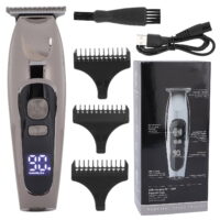 Tebru Maquina De Barbear Shaver For Men Professional Electric Hair Clippers Baber Hair Cutting Clipper LCD Display Hair Grooming
