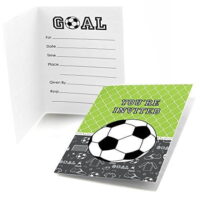 GOAAAL! - Soccer - Fill In Baby Shower or Birthday Party Invitations (8 count)
