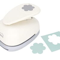 Bira Craft 2.5 inch Flower Shape Lever Action Craft Punch for Paper Crafting Scrapbooking Cards Arts