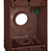 OUTLET BOX 1G 1/2'4HL BZ (Pack of 1)
