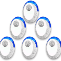 Ultrasonic Pest Repeller 6 Packs, Ultrasonic Pest Repellent Electronic Plug in Indoor Mouse Repellent, Pest Control for for Mouse,Roaches,Rats,Bug, Insects