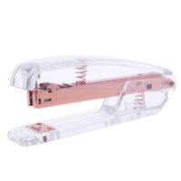 Fashion Rose Gold Stapler Acrylic Metal 24/6 26/6 Practical Manual Staplers Tool