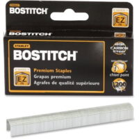 Bostitch EZ Squeeze 75 Premium Staples 210 Per Strip - High Capacity - 3/4' Leg - 1/2' Crown - Holds 75 Sheet(s) - Chisel Point - Silver - High Carbon Steel - 1200 / Box