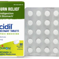 Boiron, Acidil, Acid Indigestion, Unflavored, 60 Meltaway Tablets (Pack of 1)