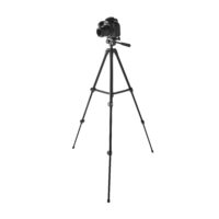 Onn 52' Aluminum Camera/Smartphone Tripod Adjustable Height, Light Weight, Mounts for SLR|Camera|Smartphone|GoPro