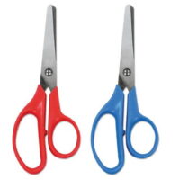 Universal Office Products 92024 5 in. Kids Scissors, Assorted Color - Pack of 2