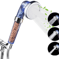 Filtered Ionic Shower Head With Purifying Stones