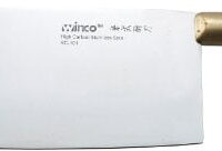 winco blade chinese cleaver w/ wooden handle - blade 8'x3 ' overall length 12  '