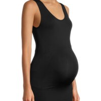 Time and Tru Women's Maternity Sleeveless Scoop Neck Regular Tank Top]